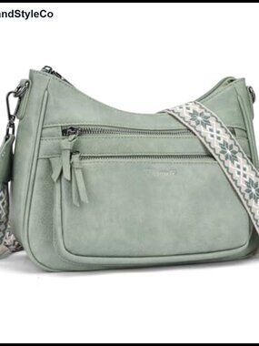 Trendy Crossbody Bag for Women, Multi-Pocket PU Leather Shoulder Handbag